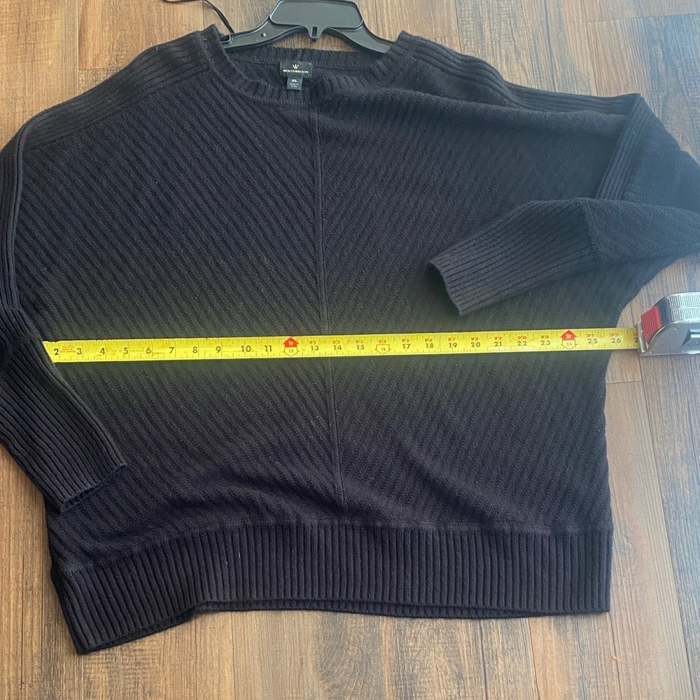 Worthington Women's Black Crewneck Sweater - Picture 8 of 9